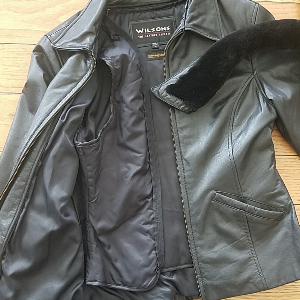 2 for 1 Looks! Convertible Black Leather Jacket